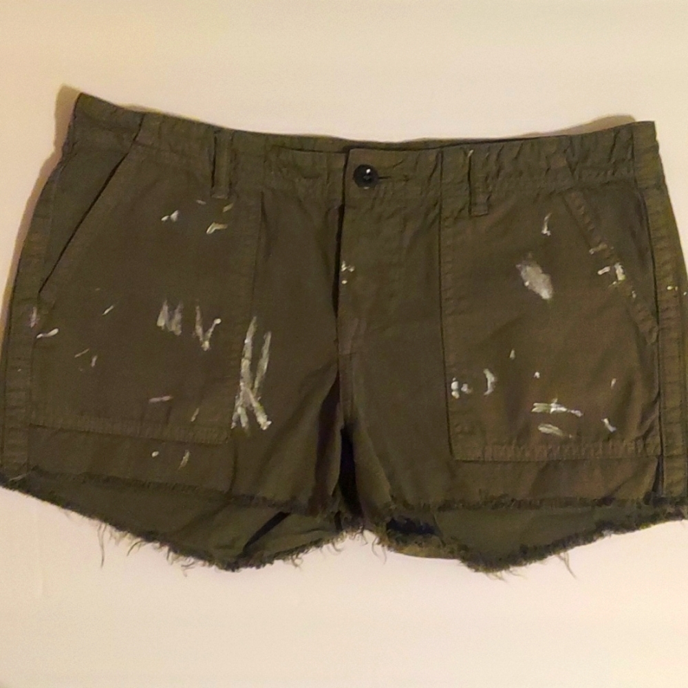 NSF short shorts, size 26, paint splatter distressing,  NWOT!